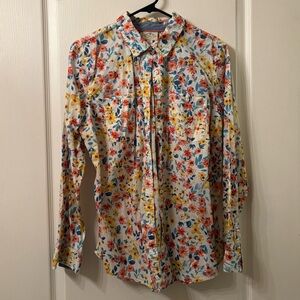 St. John’s Bay Vibrant Floral Button Up Shirt